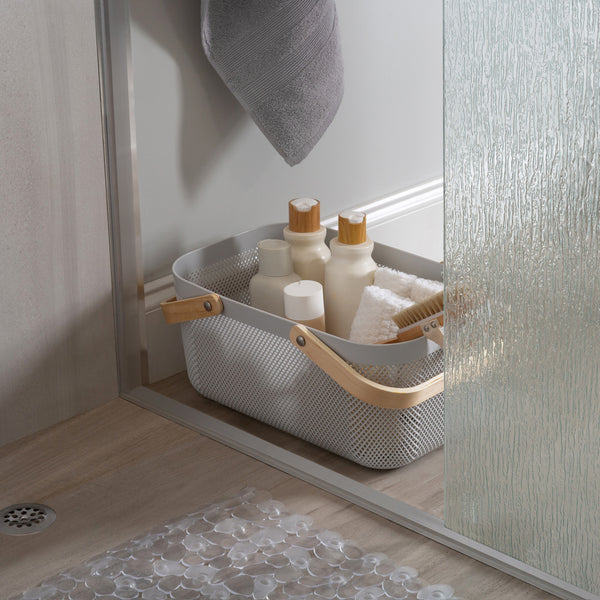 Kitchengrips Mesh Storage Basket Large Grey