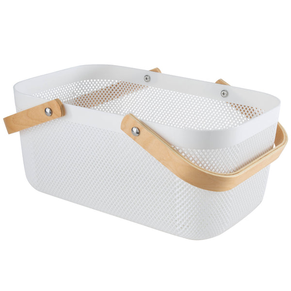 Kitchengrips Mesh Storage Basket Large White