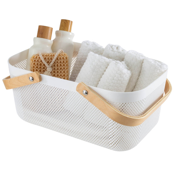 Kitchengrips Mesh Storage Basket Large White