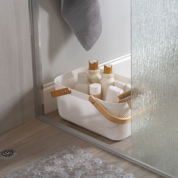 kitchengrips Mesh Storage Basket Large White