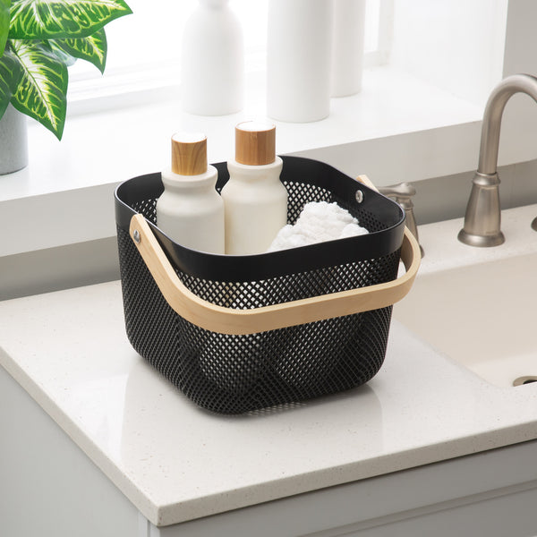 Kitchengrips Mesh Storage Basket Small Black