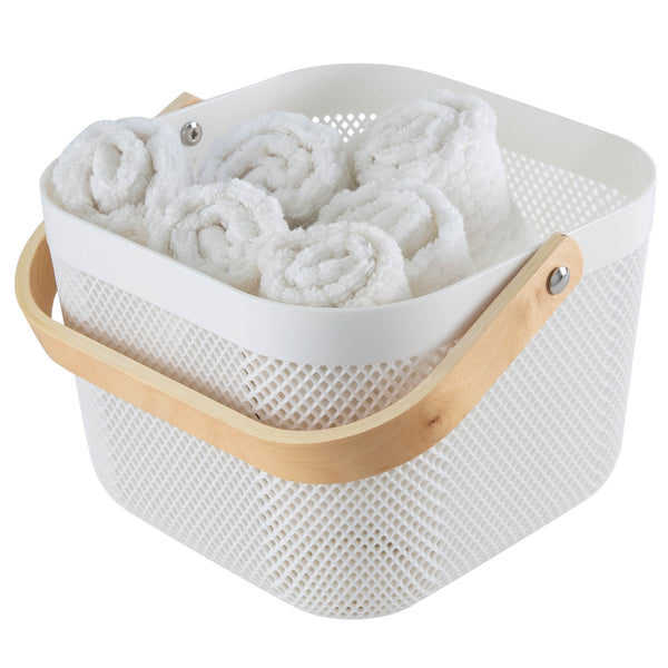 Kitchengrips Mesh Storage Basket Small White