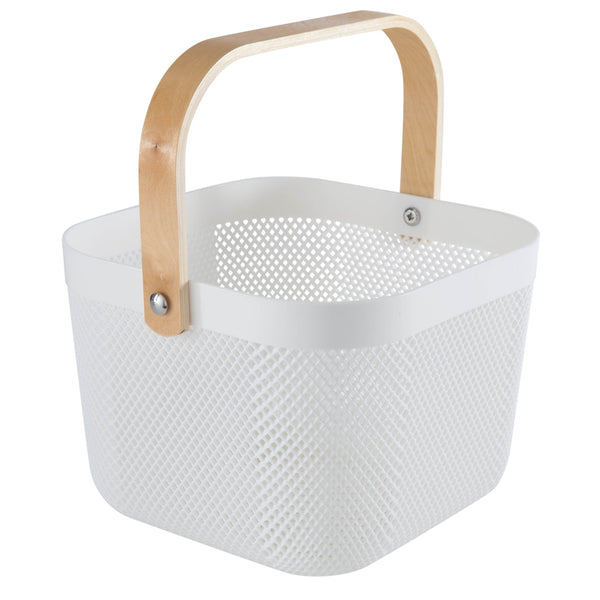 kitchengrips Mesh Storage Basket Small White