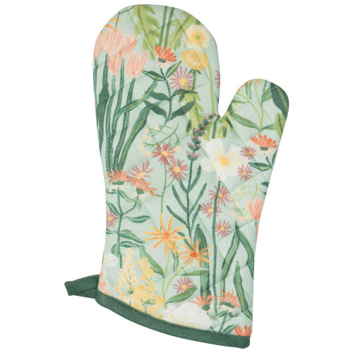 kitchengrips Oven Mitt Set- Bees & Blooms