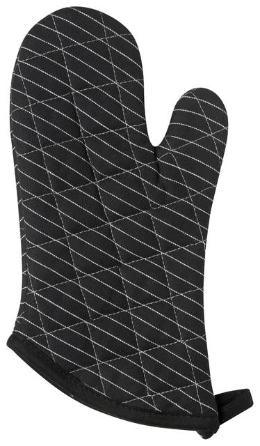 kitchengrips Oven Mitt Set - Pinstripe Black