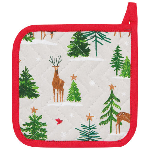 kitchengrips Pot Holder Santa's Reindeer