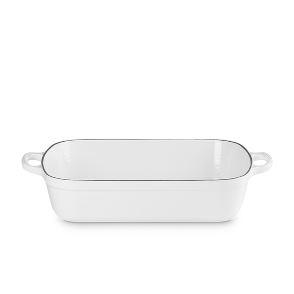kitchengrips Roaster White Enameled Cast Iron