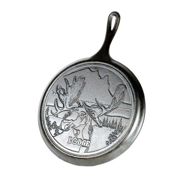 kitchengrips Round Griddle - Moose Cast Iron