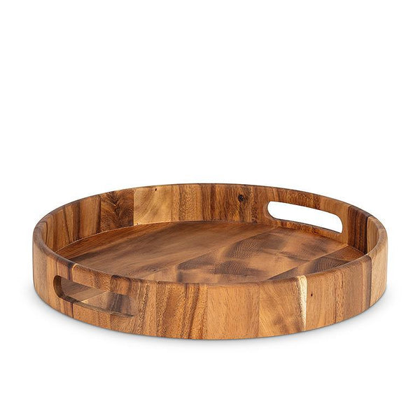 kitchengrips Round Serving Tray Acacia Wood