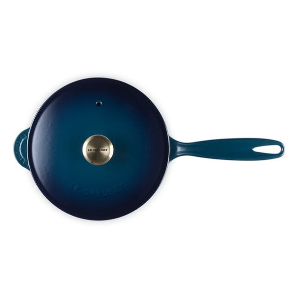 Kitchengrips Saucier Pan Agave Enameled Cast Iron