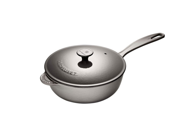 kitchengrips Saucier Pan Oyster Enameled Cast Iron