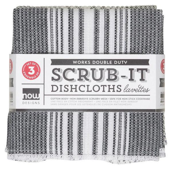kitchengrips Scrub-it Dishcloths Set - Black