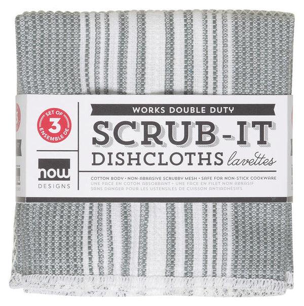 kitchengrips Scrub-it Dishcloths Set - London Grey
