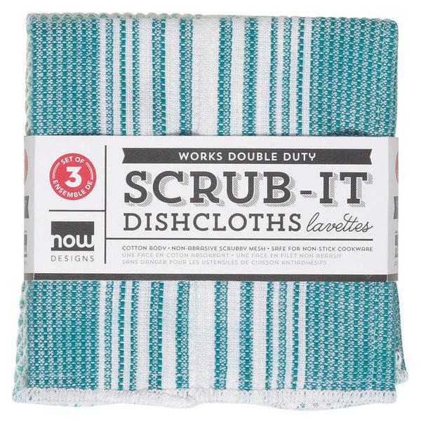 kitchengrips Scrub-it Dishcloths Set - Peacock