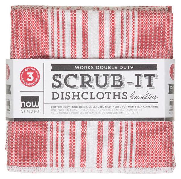 kitchengrips Scrub-it Dishcloths Set - Red