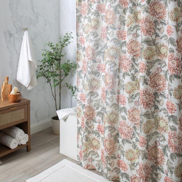 kitchengrips Shower Curtain Fall Peony