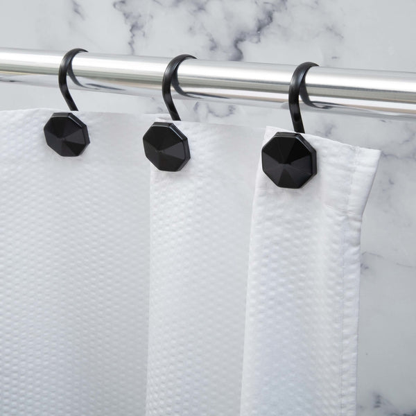 Kitchengrips Shower Curtain Hooks Alta - Black
