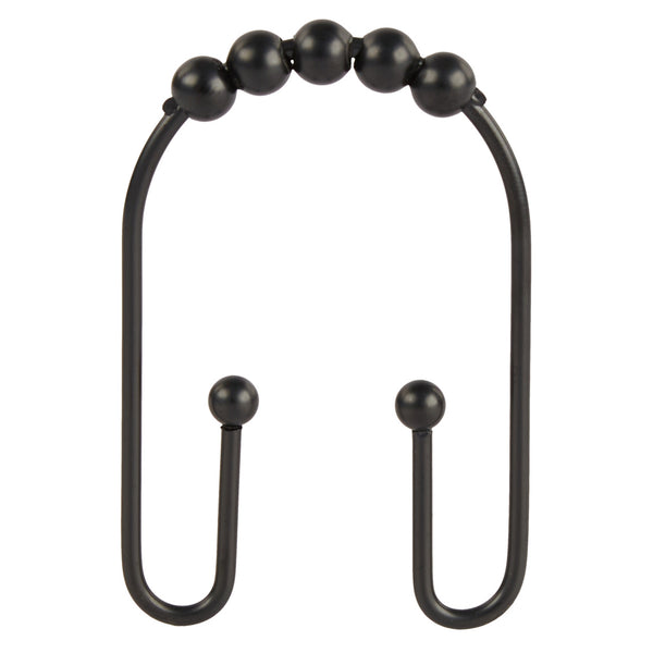 kitchengrips Shower Curtain Hooks Clyde - Black