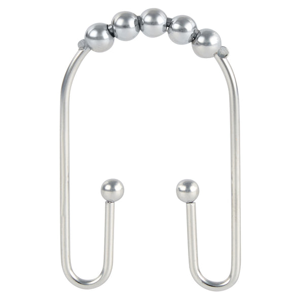 kitchengrips Shower Curtain Hooks Dual Chrome