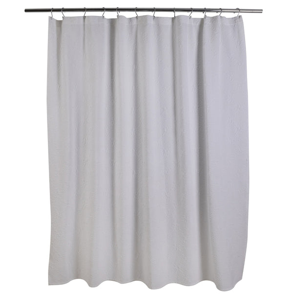 Kitchengrips Shower Curtain Riveria White