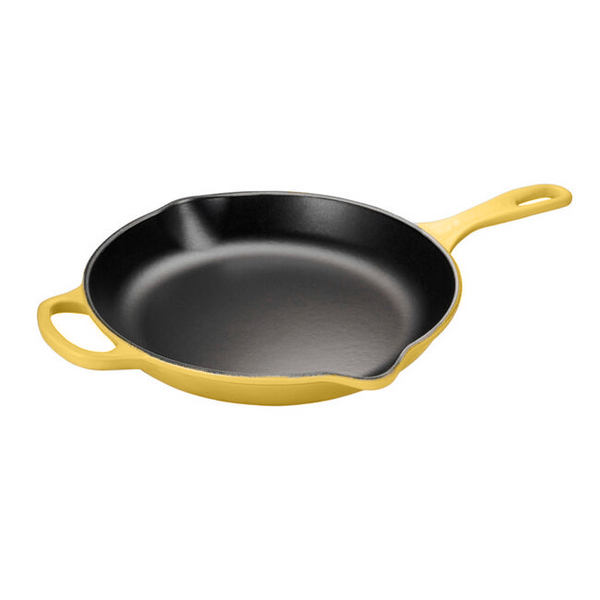 kitchengrips Skillets Camomille Enameled Cast Iron