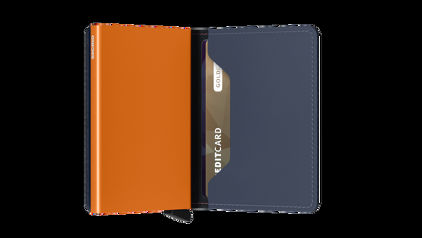 Kitchengrips Slimwallet - Matte Night Blue & Orange