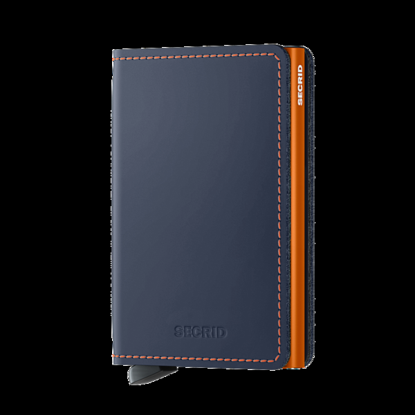 kitchengrips Slimwallet - Matte Night Blue & Orange