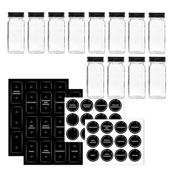 Kitchengrips Spice Jars & Labels Set