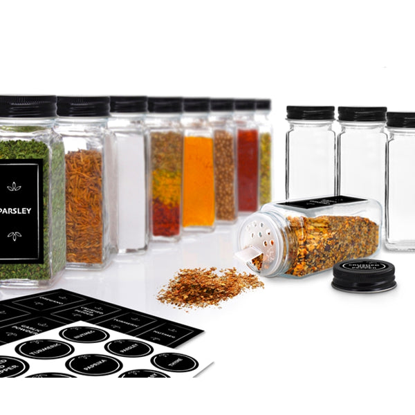 kitchengrips Spice Jars & Labels Set