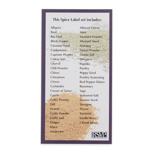 Kitchengrips Spice Labels Round