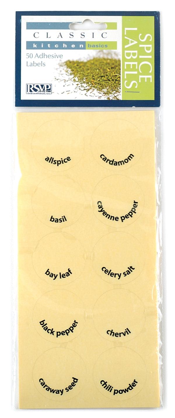kitchengrips Spice Labels Round
