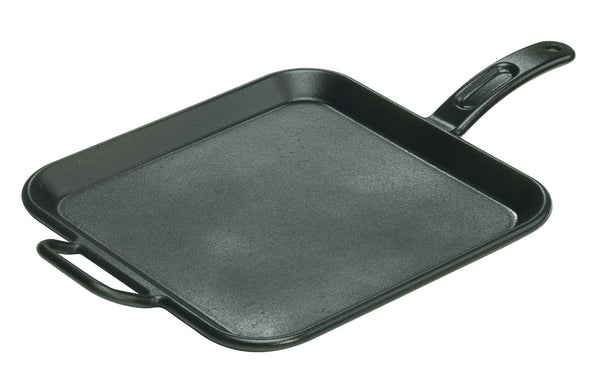 kitchengrips Square Griddle with Handle Cast Iron