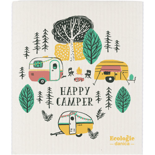 kitchengrips Swedish Dish Cloth Happy Camper