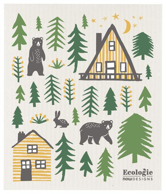 kitchengrips Swedish Dish Cloth - Wildlife Bear