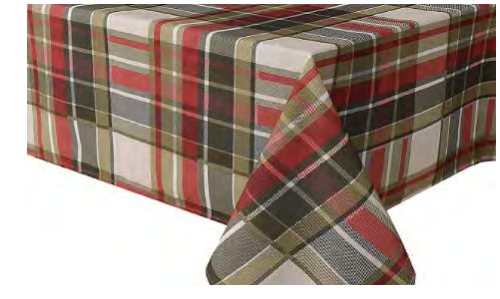kitchengrips Tablecloth - Cream Carro Plaid