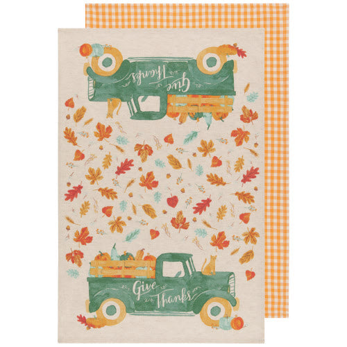 kitchengrips Tea Towel Set Autumn Harvest
