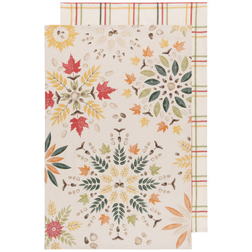 kitchengrips Tea Towel Set Fall Foliage