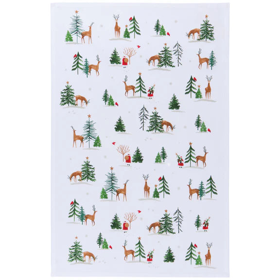 kitchengrips Teatowel Santa's Reindeer