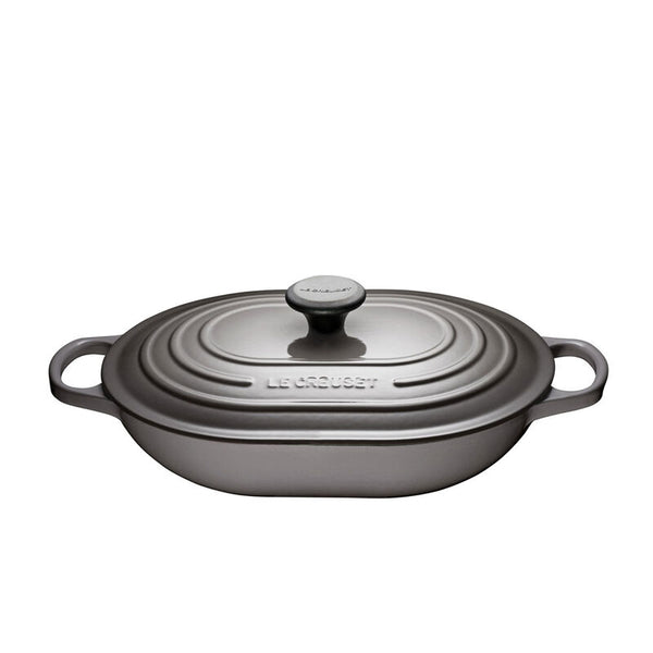 kitchengrips Oblong Casserole Oyster Enameled Cast Iron