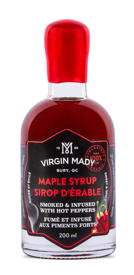 kitchengrips Organic Maple Syrup Infused with Hot Peppers Maple