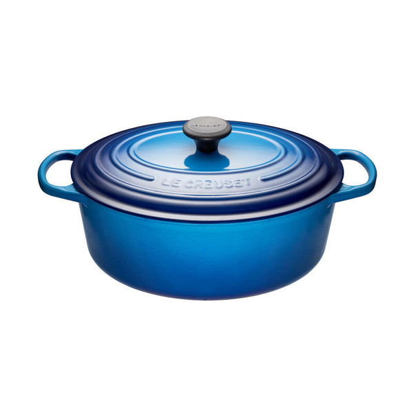 kitchengrips Oval Dutch Ovens Blueberry Enameled Cast Iron
