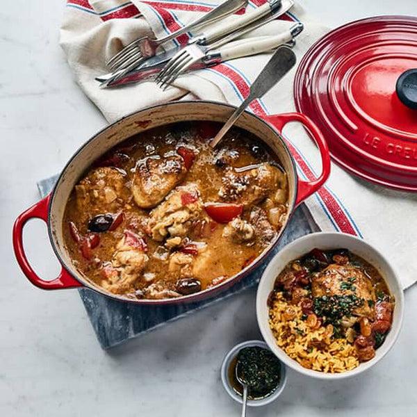 Kitchengrips Oval Dutch Ovens Cerise Enameled Cast Iron