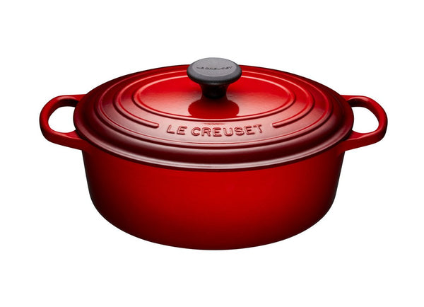 kitchengrips Oval Dutch Ovens Cerise Enameled Cast Iron