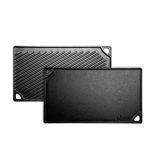 kitchengrips Reversible Grill/Griddle Pan Cast Iron