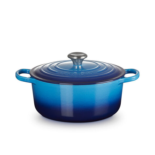 Kitchengrips Round Dutch Ovens Blueberry Enameled Cast Iron