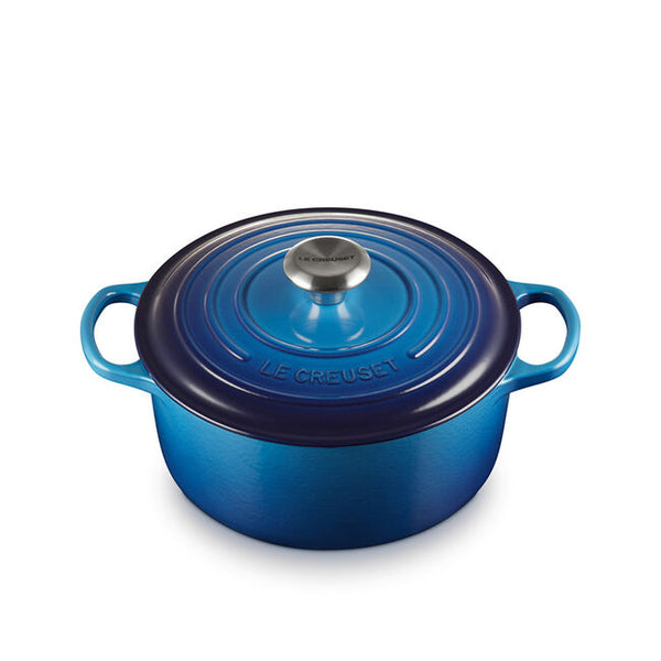 Kitchengrips Round Dutch Ovens Blueberry Enameled Cast Iron