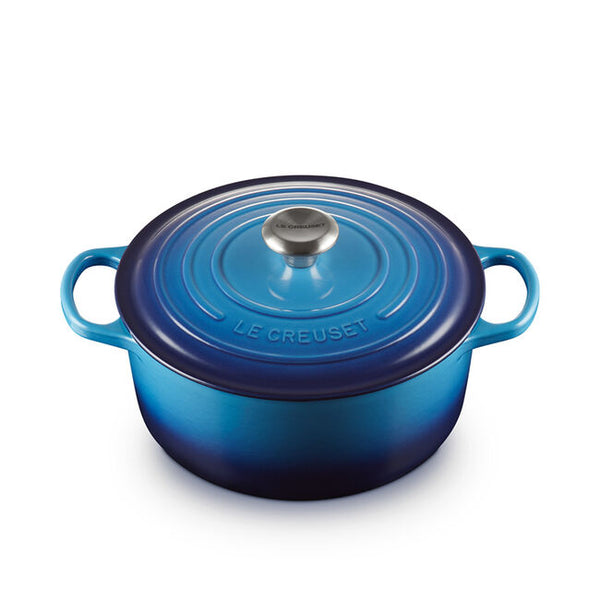 Kitchengrips Round Dutch Ovens Blueberry Enameled Cast Iron