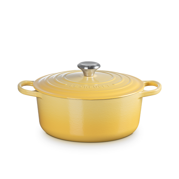 kitchengrips Round Dutch Ovens Camomille Enameled Cast Iron