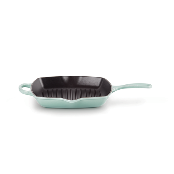 kitchengrips Square Skillet Grill Sage Enameled Cast Iron
