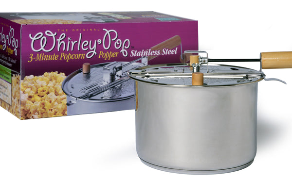 Kitchengrips Stainless Steel Whirley Pop Stovetop Popcorn Maker